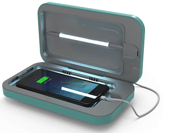 Phonesoap 3.0 – Téléphone Sanitizer et chargeur universel, Aqua
